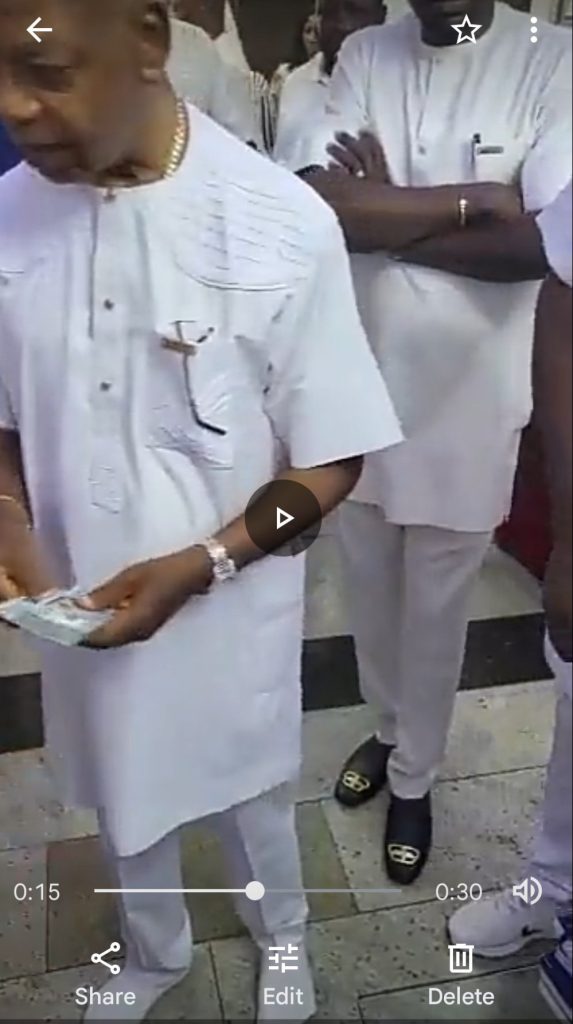 Naira Scarcity: Trending Video of Oil Billionaire Arthur Eze Sharing $100 to Youths in Anambra State