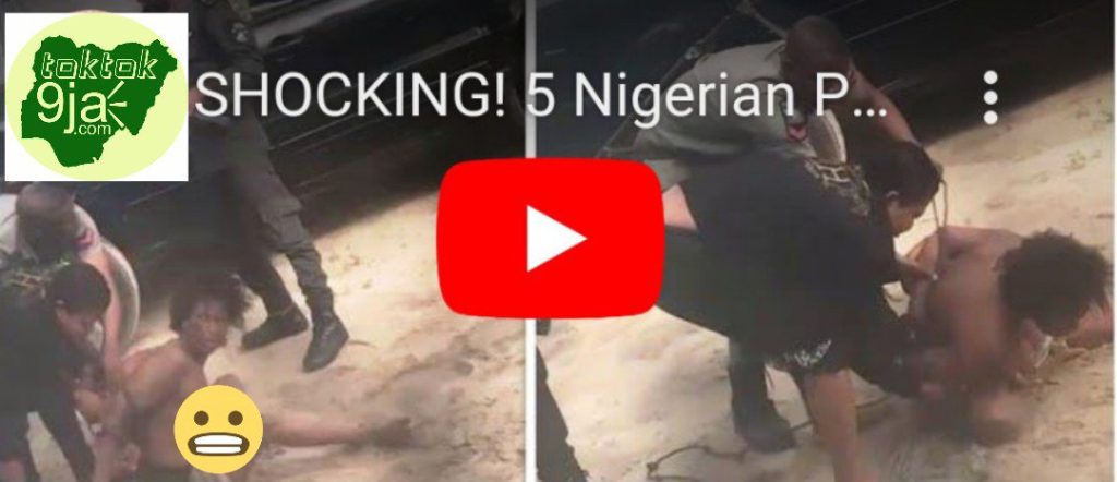 Sh0ck!ng Video of 5 Nigeria Police Officers Tying A N@ked Woman with R0pe Like C0w in Delta Trending Online