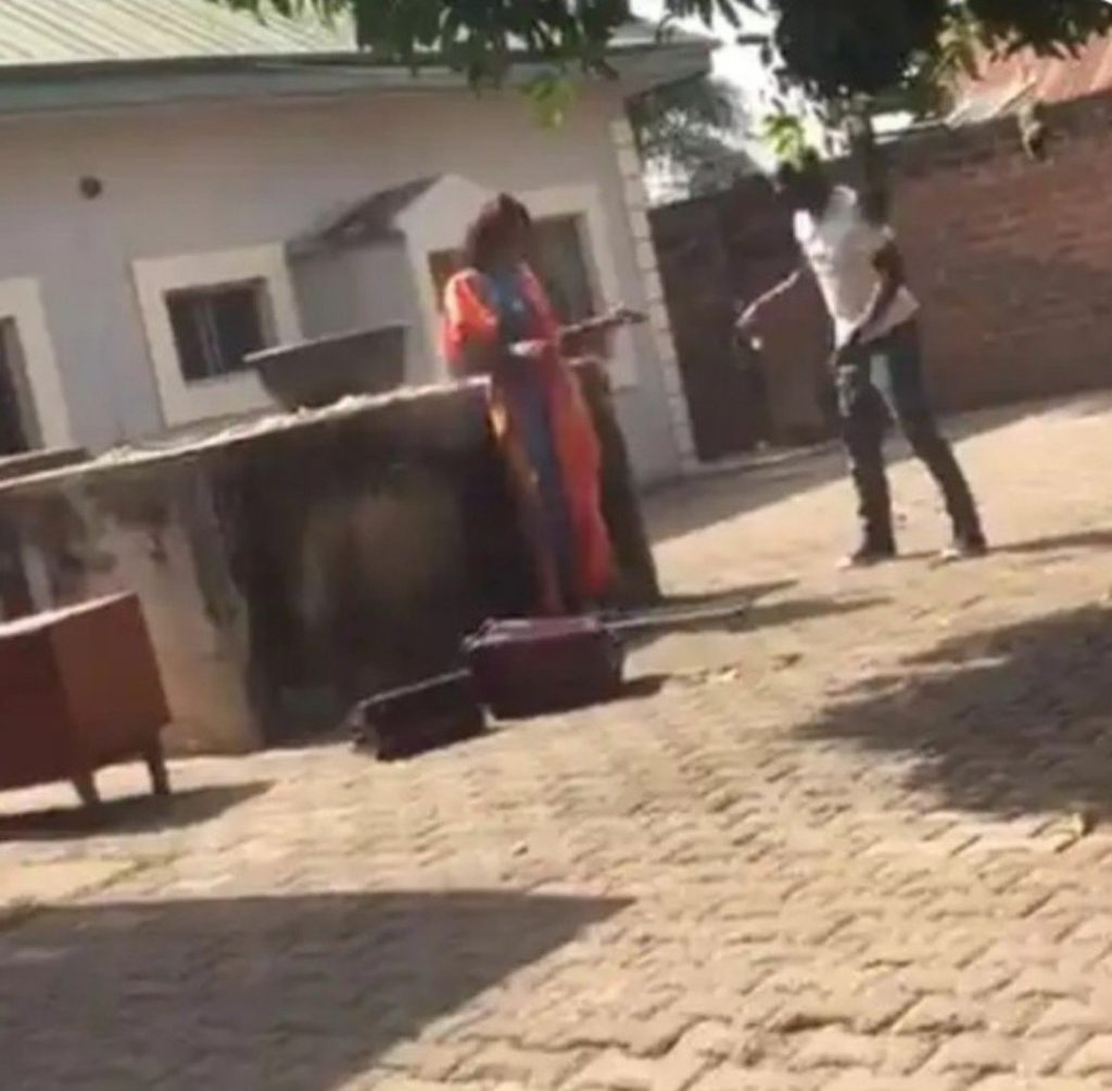 VIDEO: Church Deacon Caught On-Tape Be@ting His Younger Sister To C0ma In Benue State
