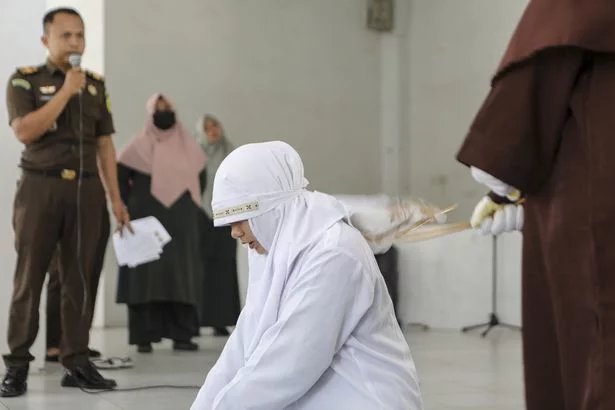 Unmarried Couple Publicly Whipped 21 Strokes in Indonesia as Punishment for Kissing