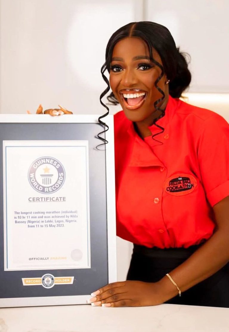 Hilda Baci’s 8,780kg Jollof Rice Crowned by Guinness World Records