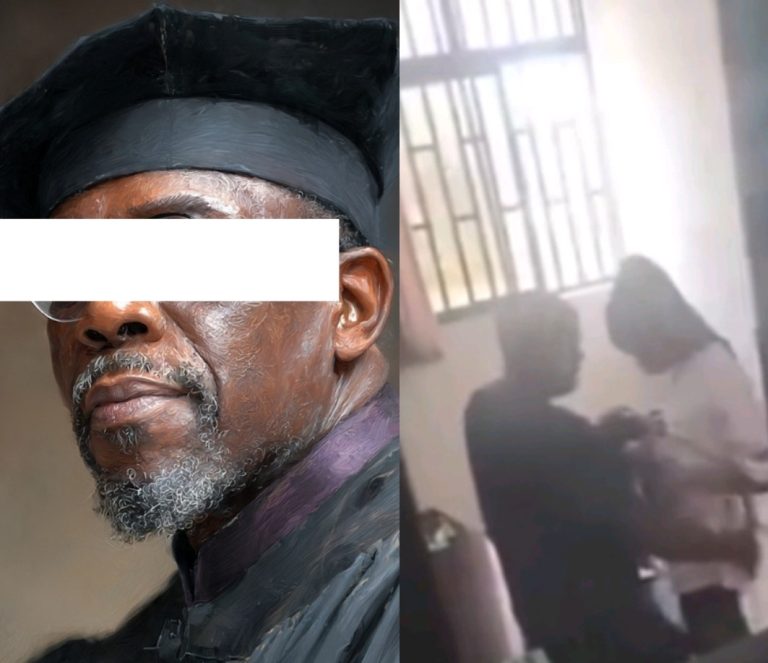 Video of UNILAG Lecturer Caught $exu@lly A$$ault!ng Female Student in His Office Goes Viral
