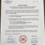 Cambodia Orders African Nationals to Leave by May 31 or Face Jail Time, $8,000 Penalty