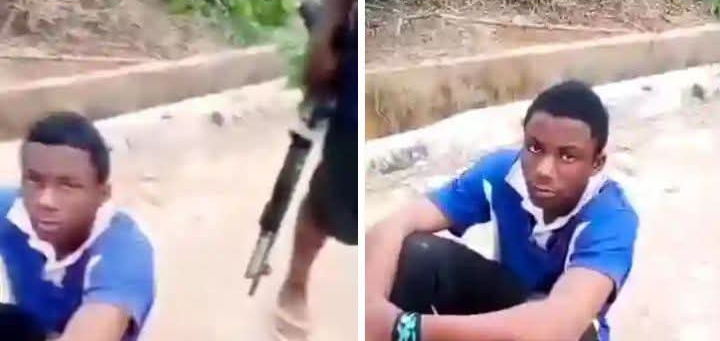 16-Year-Old Axe Boy and His Friends Caught on CCTV After Robbing and Killing a Victim in Enugu