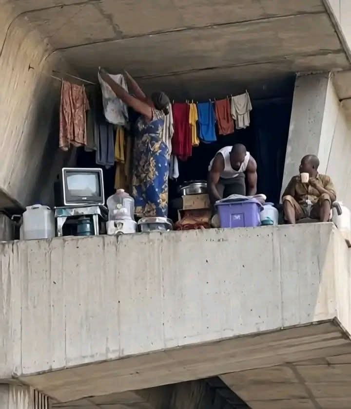 Desperate Times: Family Turns Flyover Bridge Into Home as Rents Soar Out of Reach